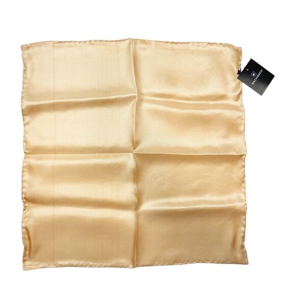 Bachrach Handkerchief Set of 2 Vintage 90s 100% Silk Hand Rolled Deadstock - Picture 3 of 7